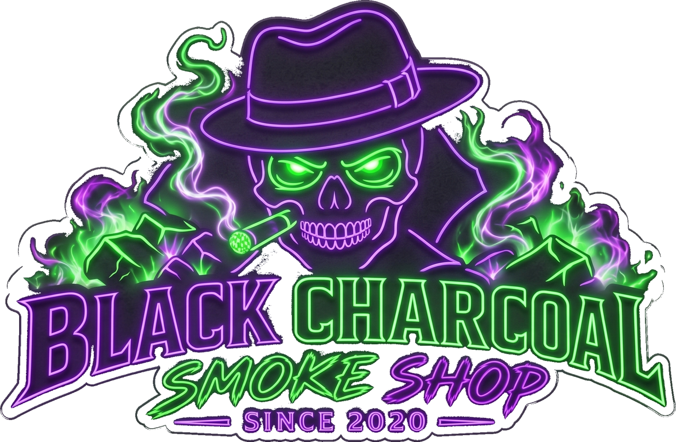 Black Charcoal Smoke Shop